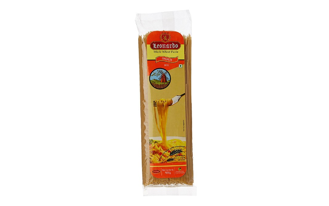 Leonardo Whole Wheat Pasta Spaghetti   Pack  500 grams